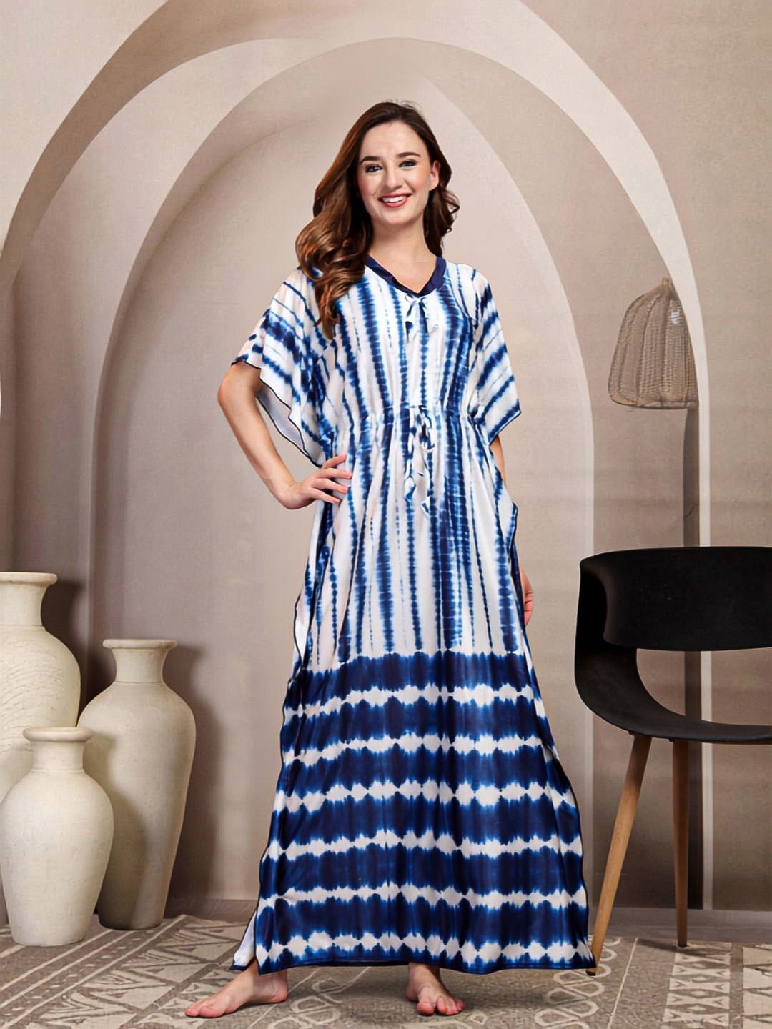DressBerry Printed Maxi Nightdress