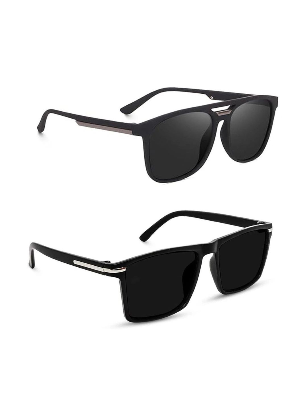 Roadster Men Black Lens & Black Other Sunglasses with