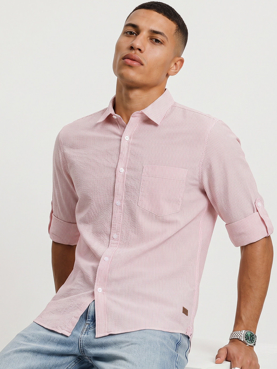 Roadster Life Co. Soft Touch Checked Casual Shirt