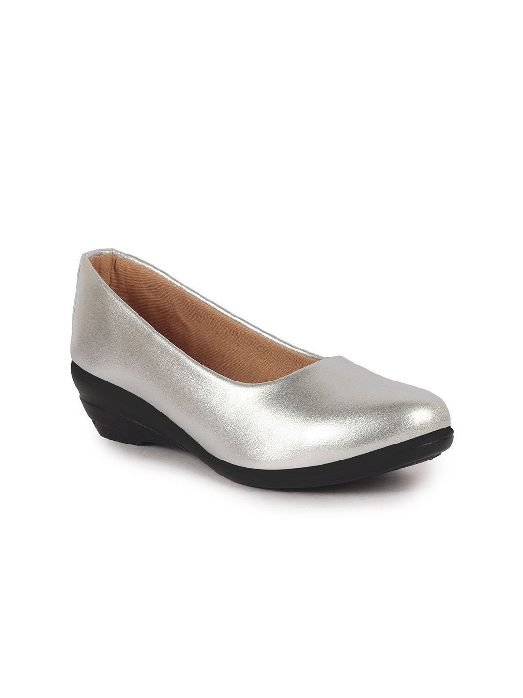 FAUSTO Women Shiny Platform Wedge Heel Bellies for Party|Sandals|Formal Dress Ballerina