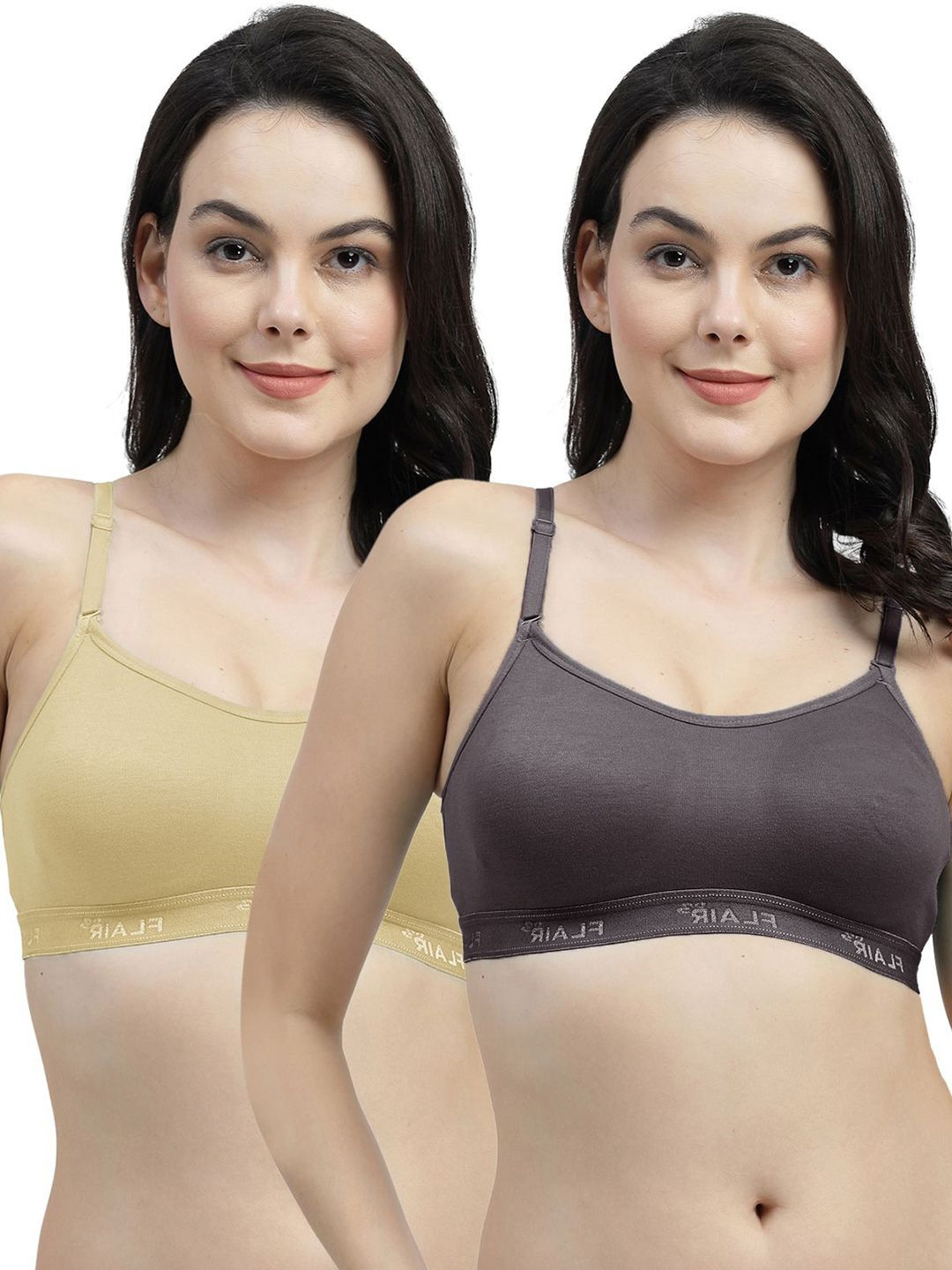 SHYAM SONS FLAIR Women Pack Of 2 Full Coverage Non-Wired Bra