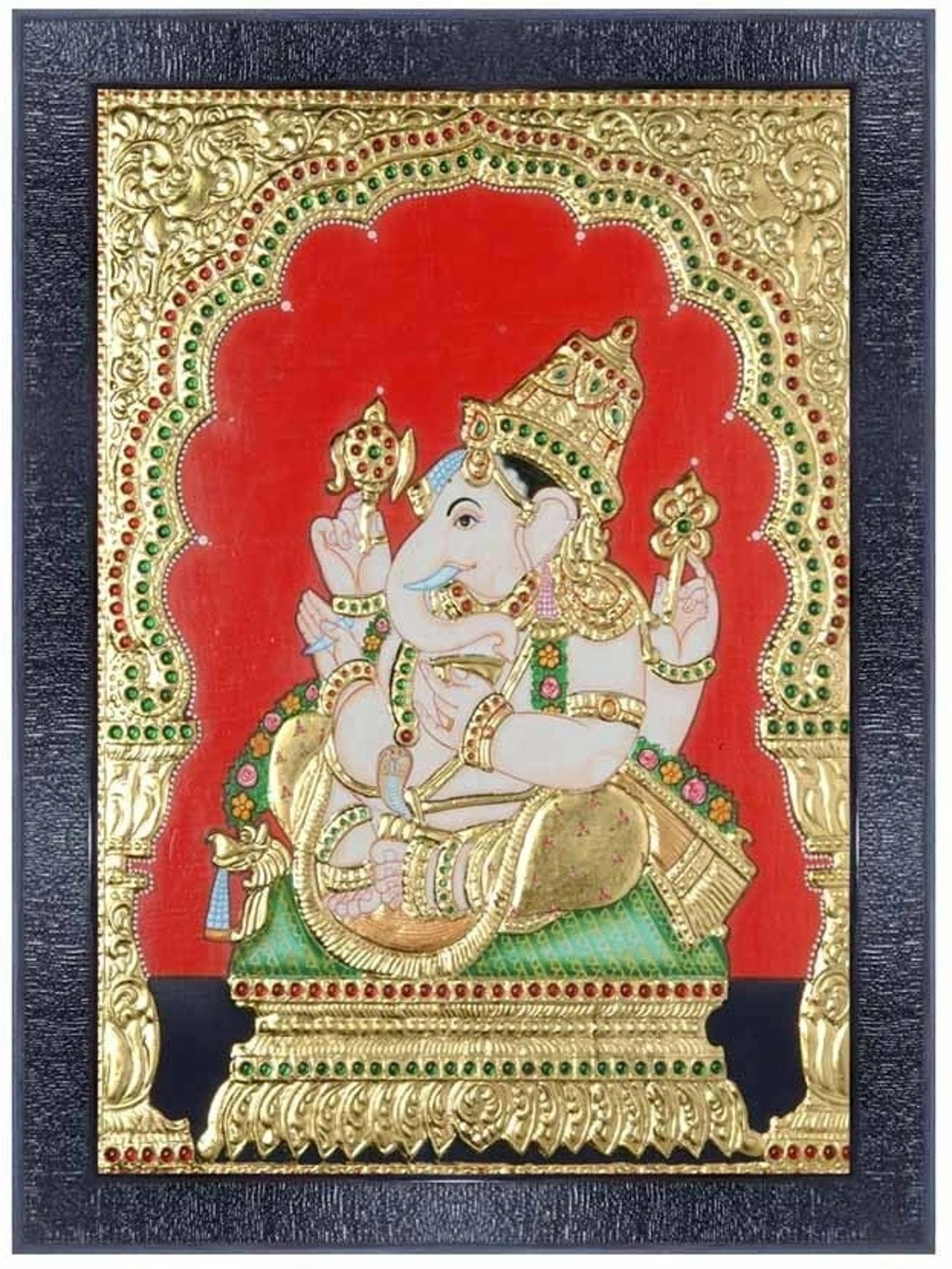 PnF Multicoloured Wood Religious Wall Paintings
