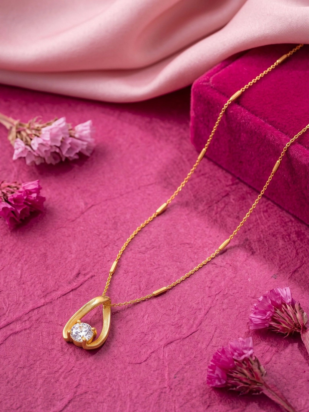 Sangria Brass Gold-Plated Necklace