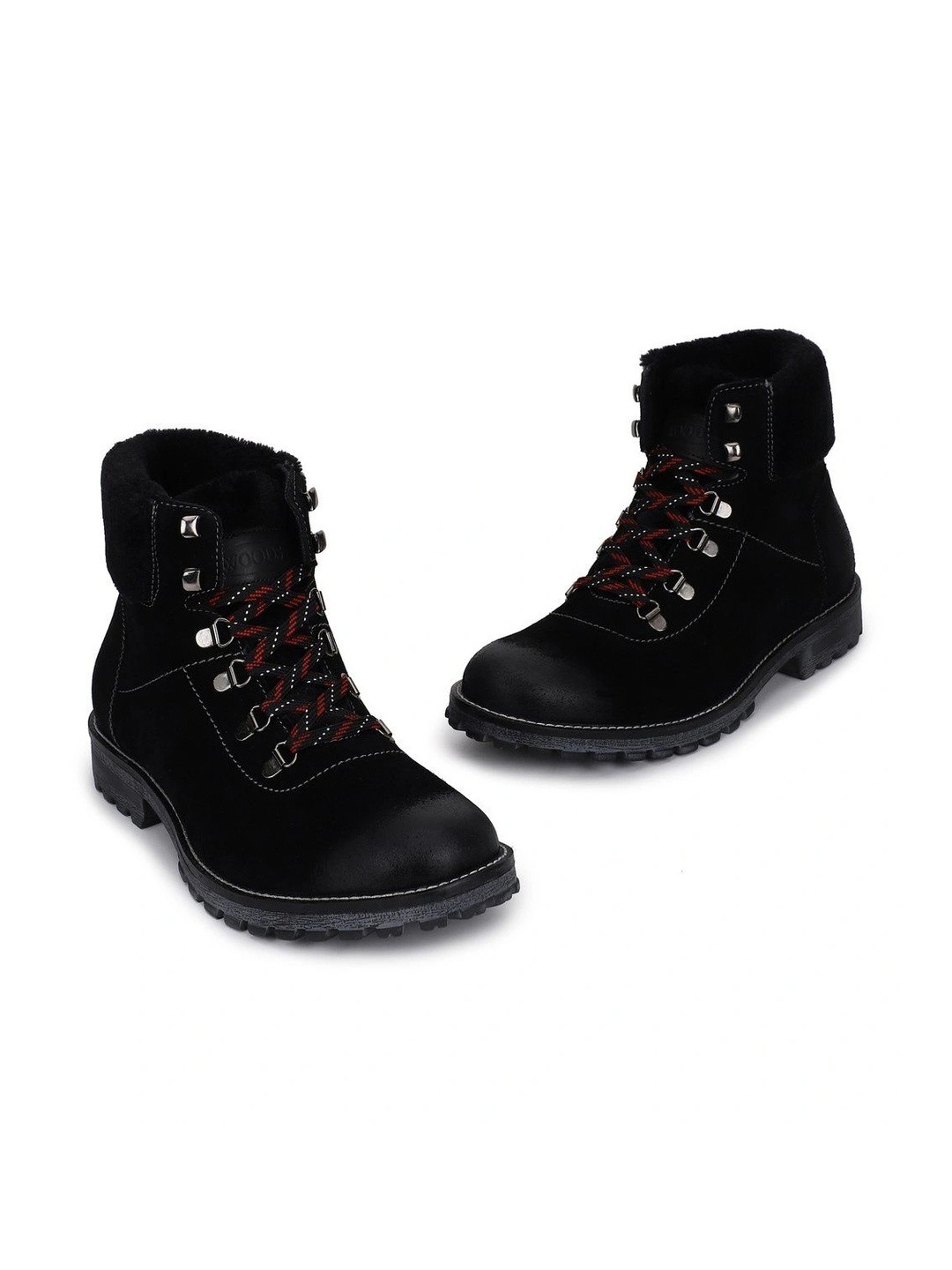 Woods Men Round Toe Lace-Ups Winter Boots