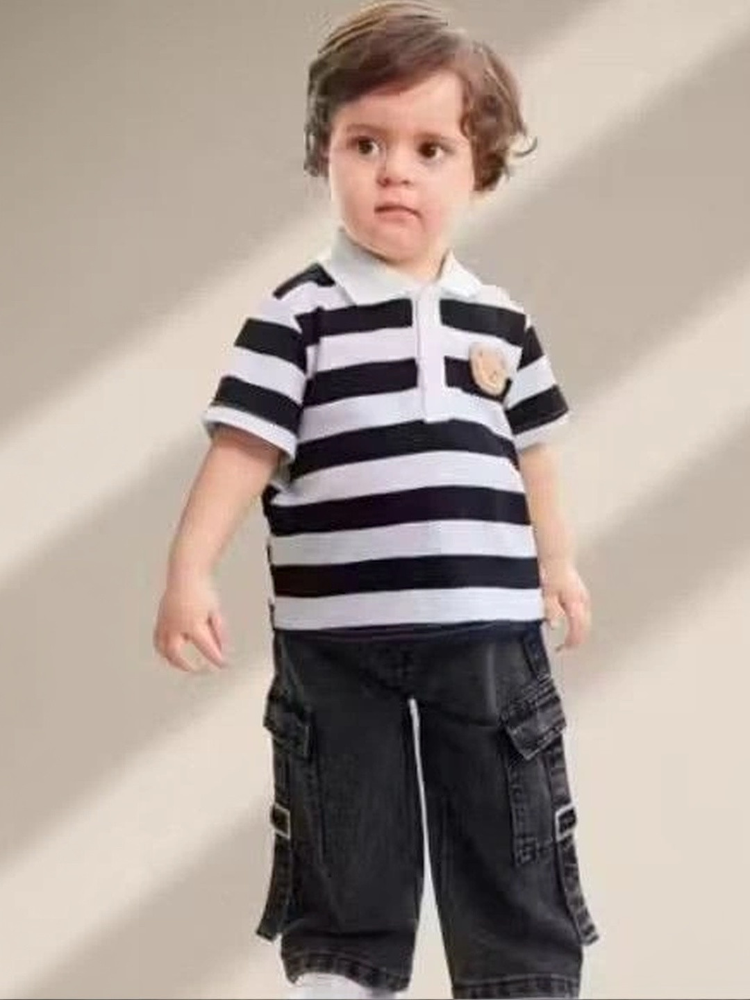 BUCCLY Unisex Kids Jean Regular Fit Mid-Rise Light Fade Jeans