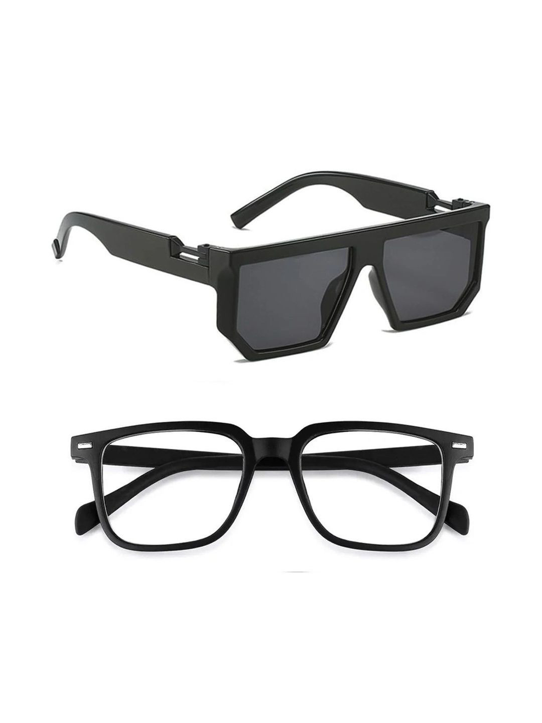Roadster Men Black Lens & Black Other Sunglasses with