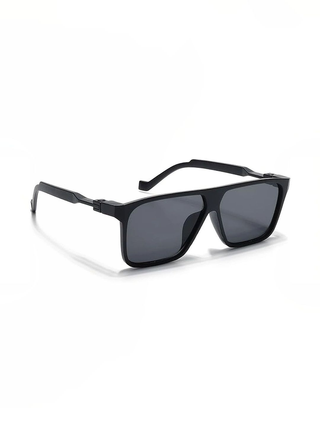 Roadster Men Grey Lens & Black Square Sunglasses with