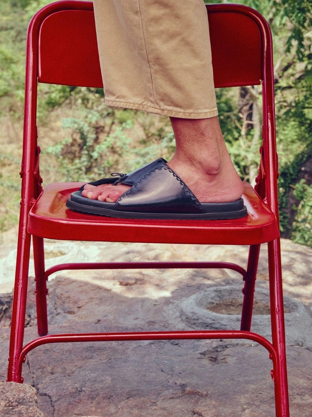GULLY LABS Men Leather Comfort Sandals