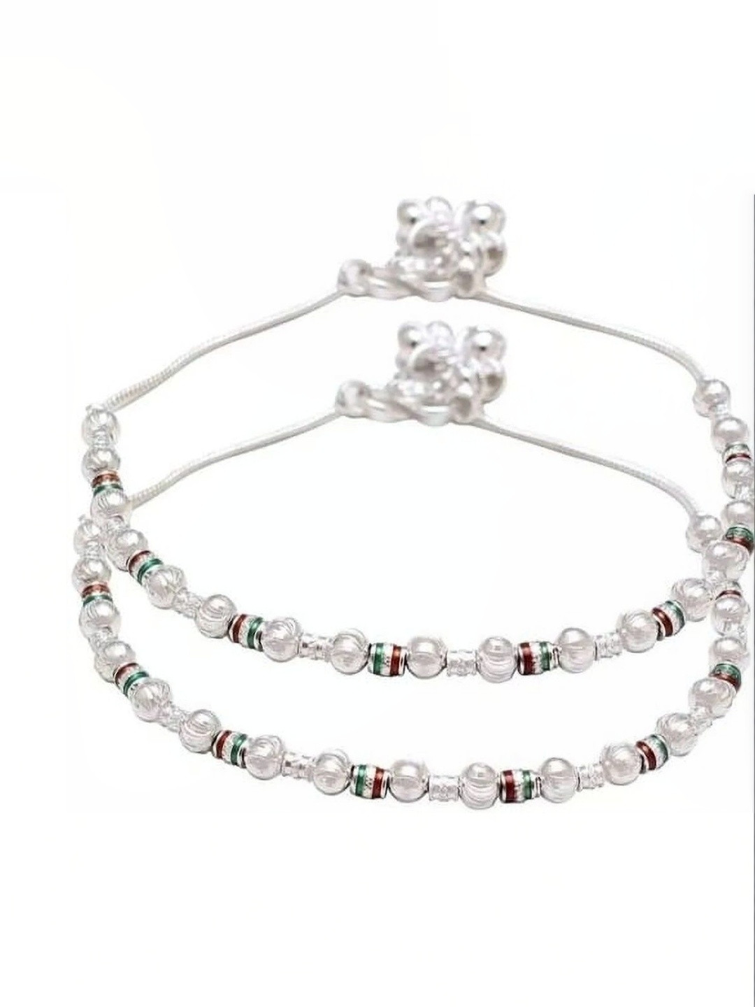 VALMYRA Women Silver Toned Anklet