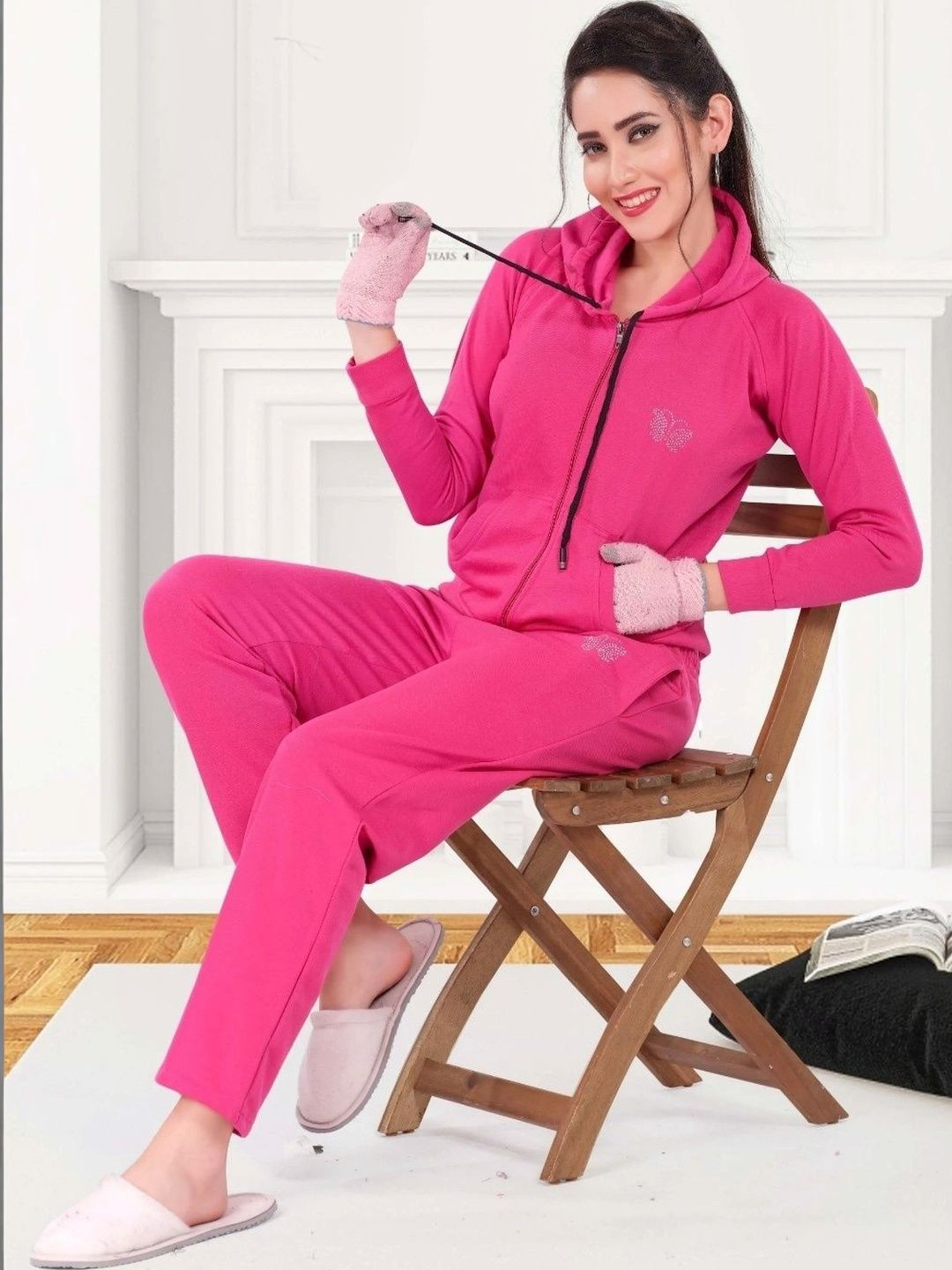 Womenoire Hooded Neck Tracksuits