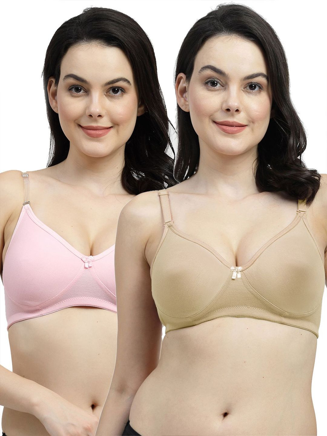SHYAM SONS FLAIR Femina Women Pack of 2 Full Coverage Non Padded T-Shirt Bra