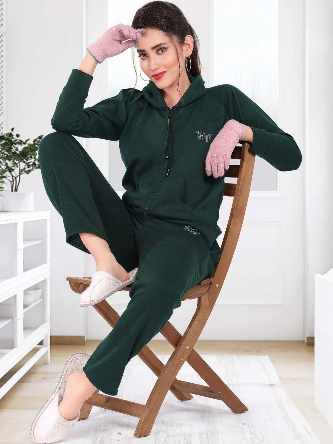 Womenoire Hooded Neck Tracksuits