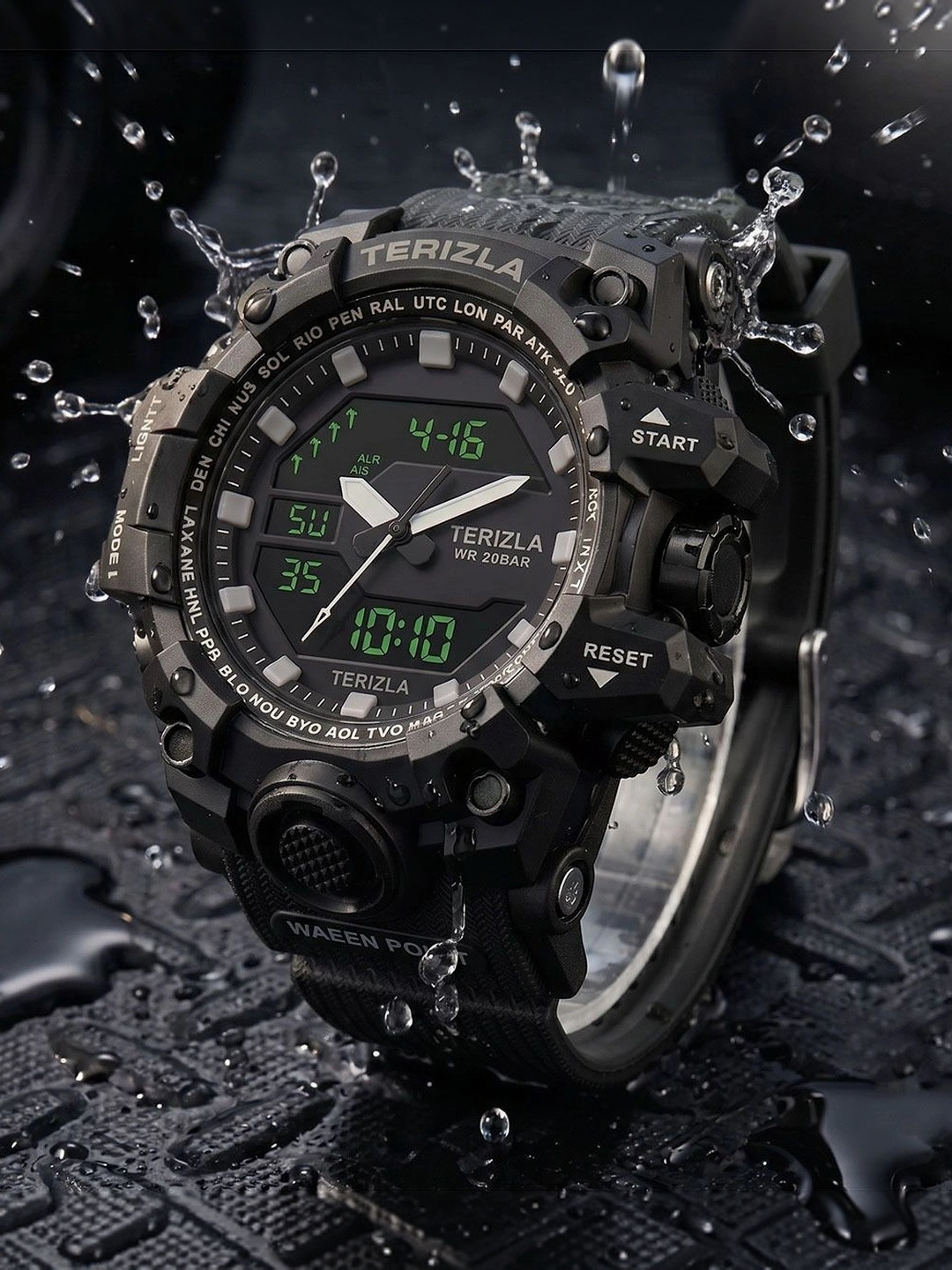 TREX Men Dial & Straps Analogue and Digital Watch 1066_BLACK_T1