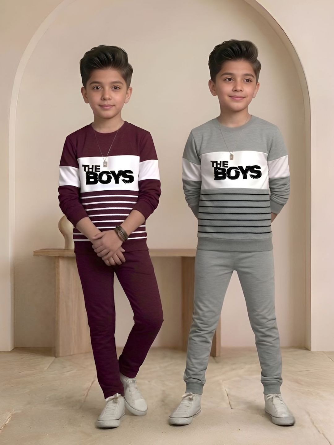 CUTE N TIGHT Boys Colourblocked Trousers