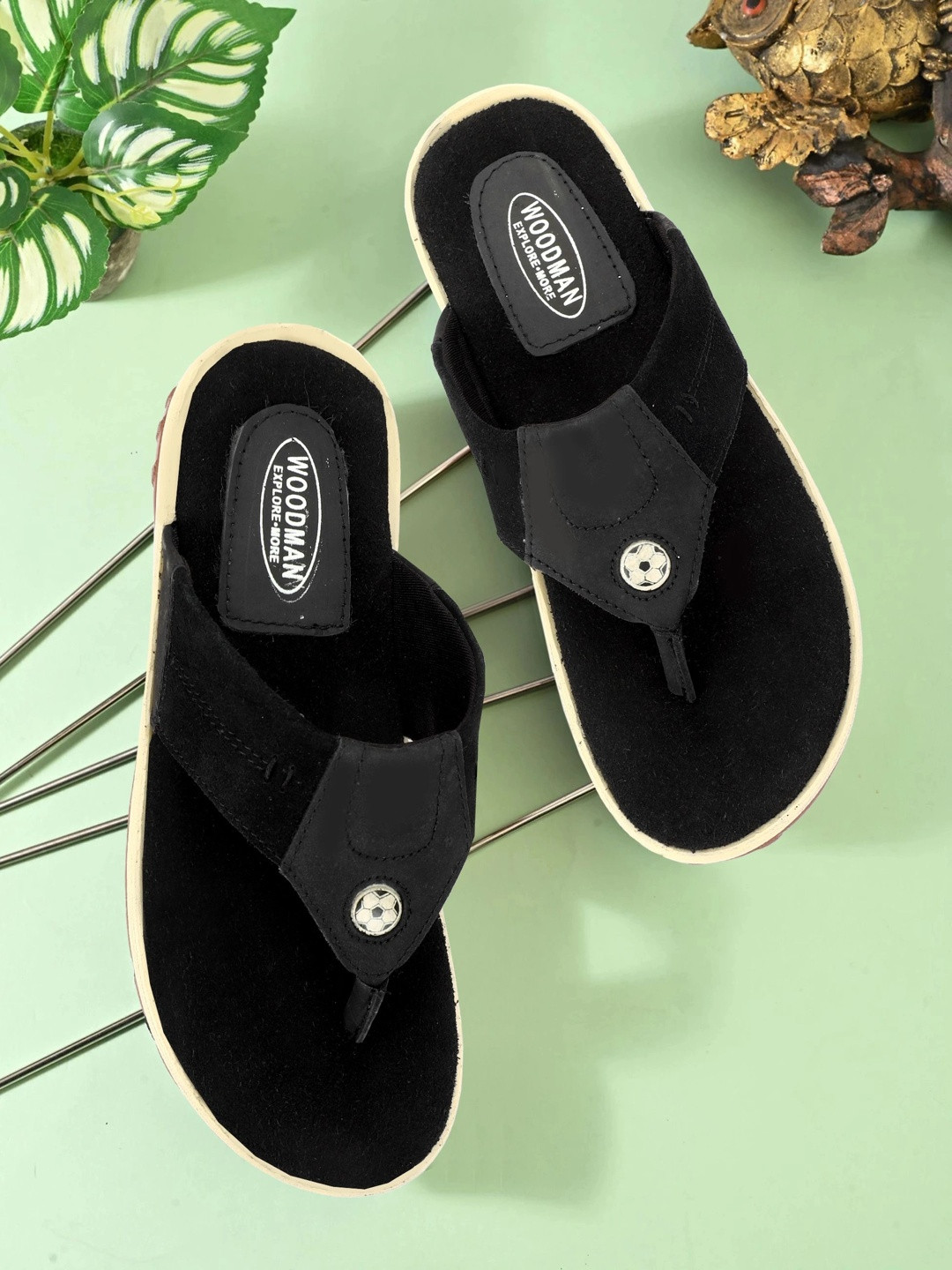 Woodman Men Leather Comfort Sandals