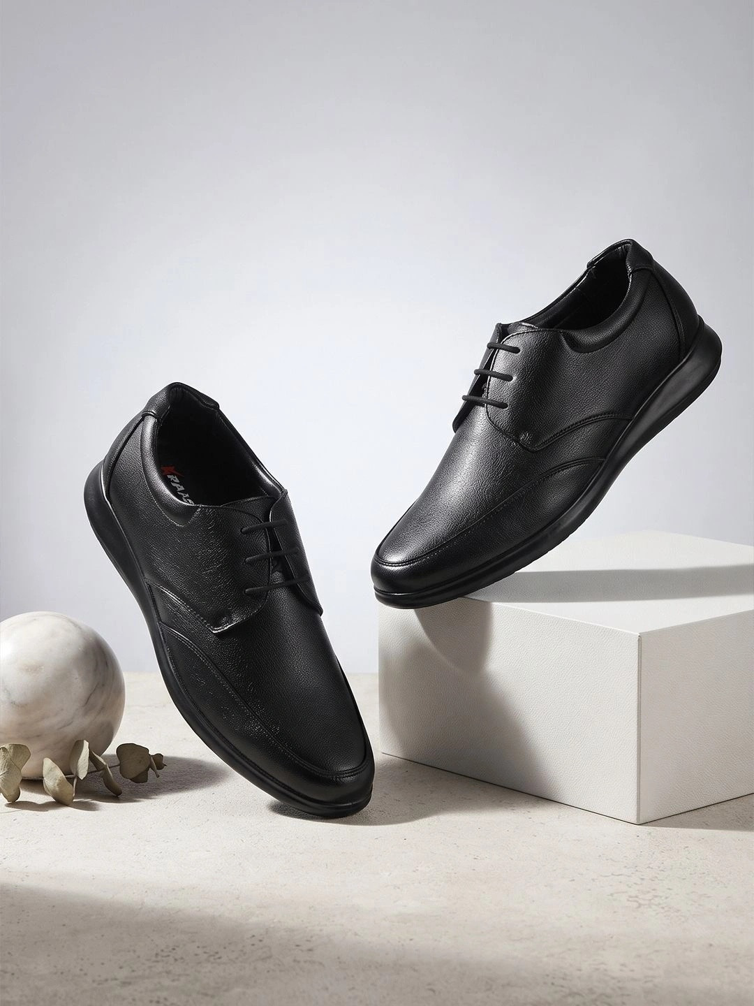 KRAASA Men Round Toe Lace-Ups Formal Derbys Shoes