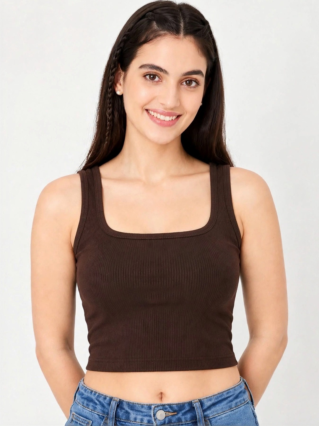 GLOWBERRY Cotton Crop Top