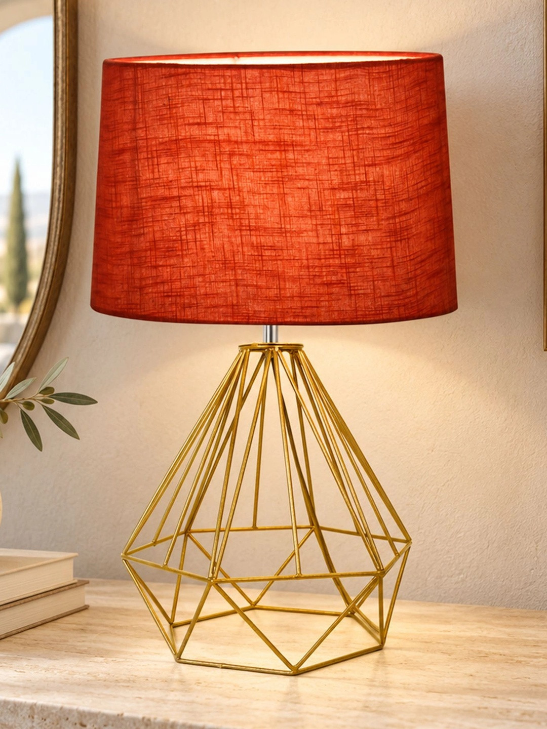 Homesake Warm Yellow Metal Spherical Solid High Quality Electrical Table Lamps