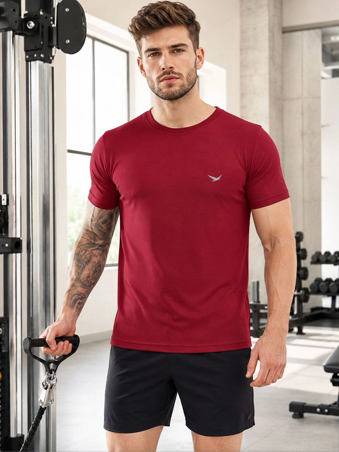 HiFlyers Men Brand Logo T-shirt