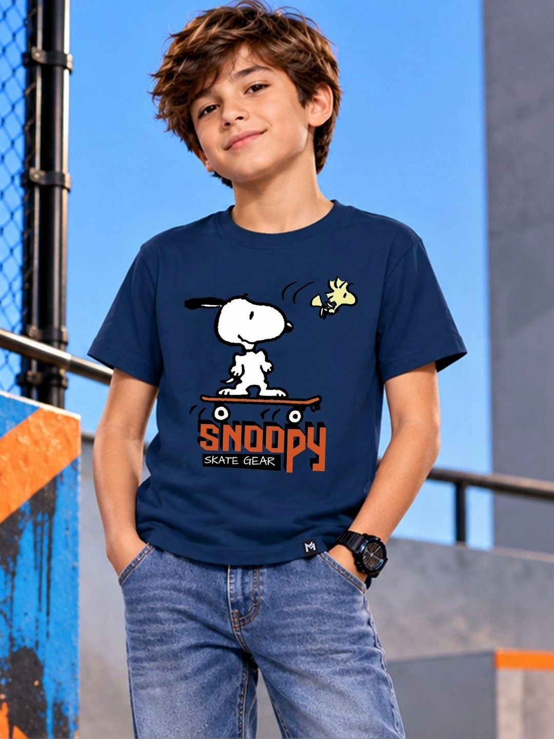 YK X Minute Mirth Boys Printed T-shirt