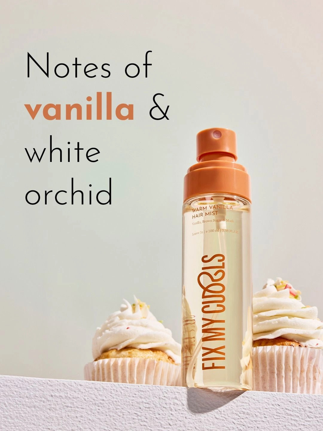 Fix My Curls Warm Vanilla Alcohol Free Hair Mist - 100 ml