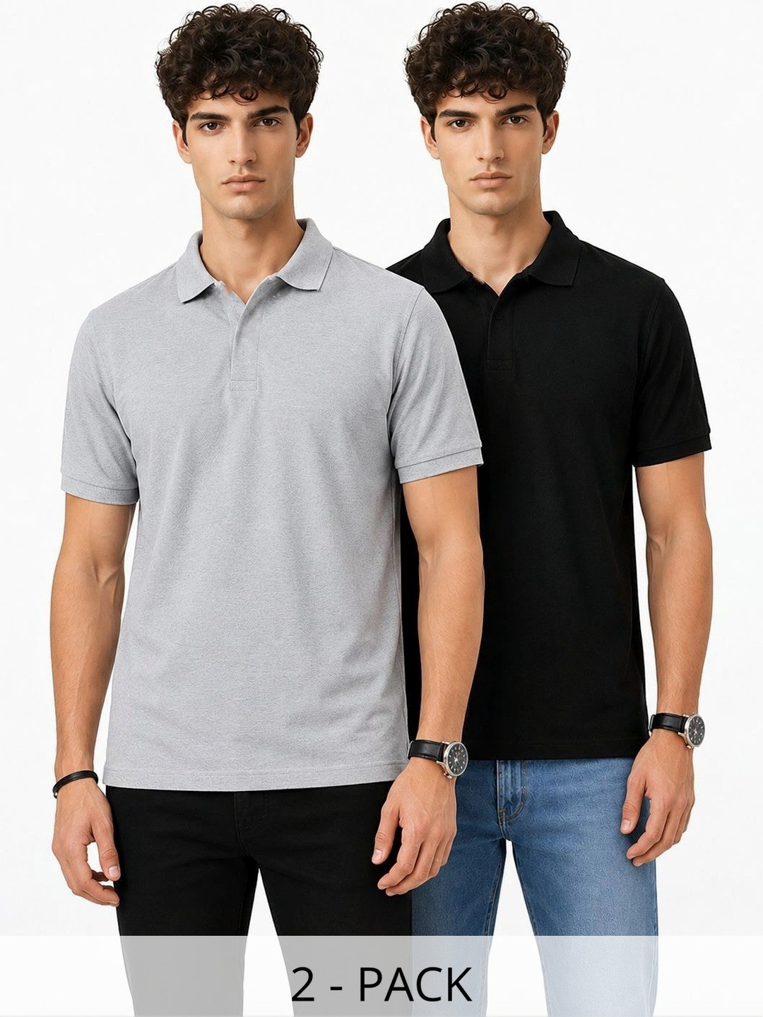 Roadster Men 2 Polo Collar T-shirt