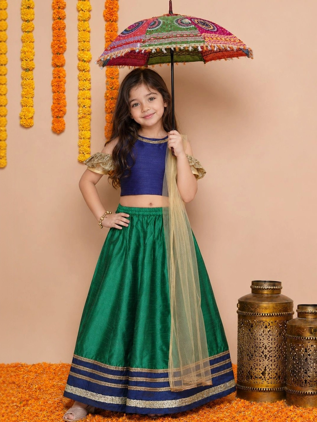 KALINI Girls Ready to Wear Lehenga &