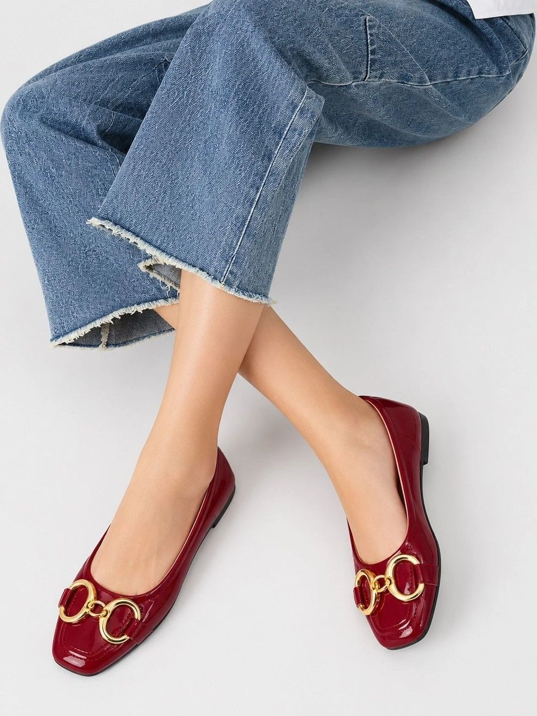 Austine Square Toe Slip-On Ballerinas