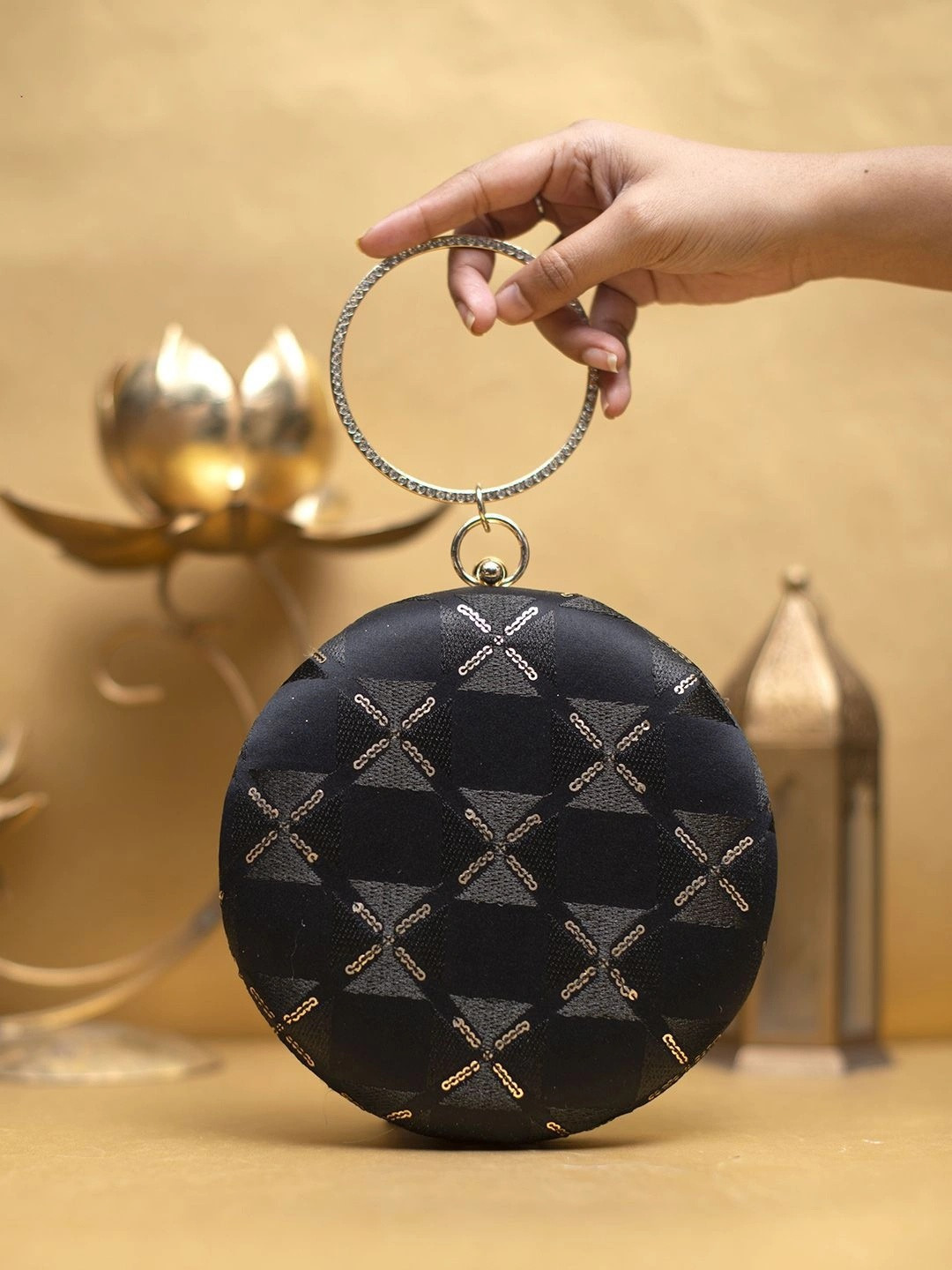Anouk Embellished Box Clutch