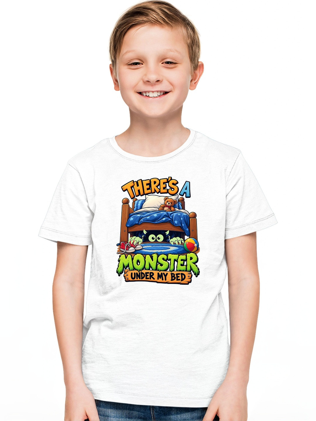 Printabulous Kids-Unisex Printed Pure Cotton T-shirt