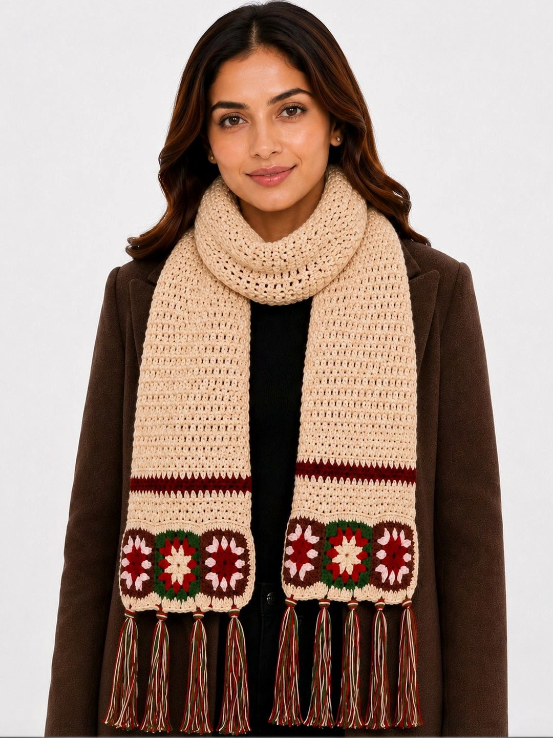 Amoldo Women Patterned Acrylic Mufflers