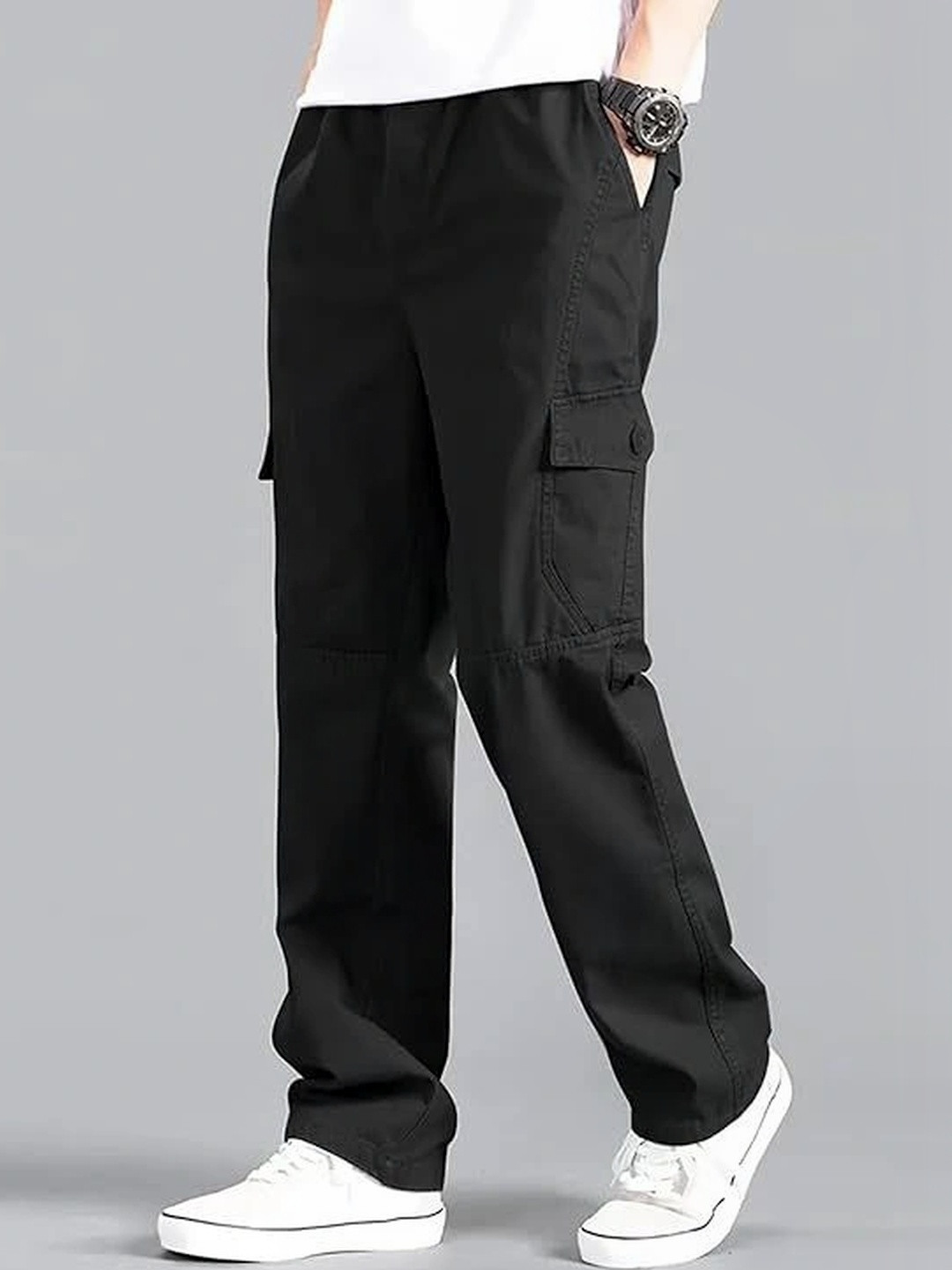 Axetomodena Men Relaxed Cargos Trousers