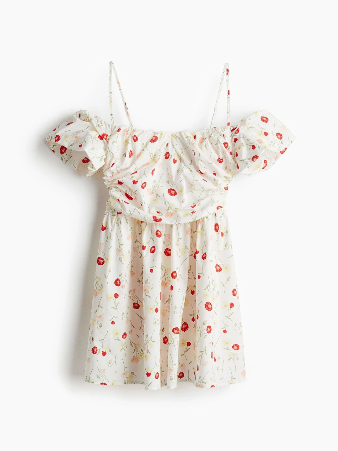 H&M Draped Cold Shoulder Dress