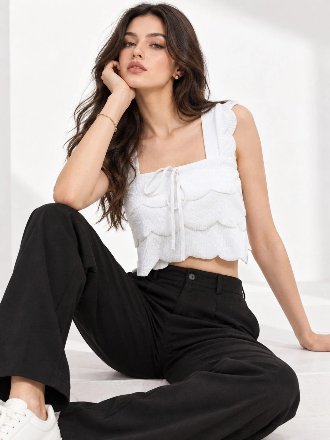 clobug Net Crop Top