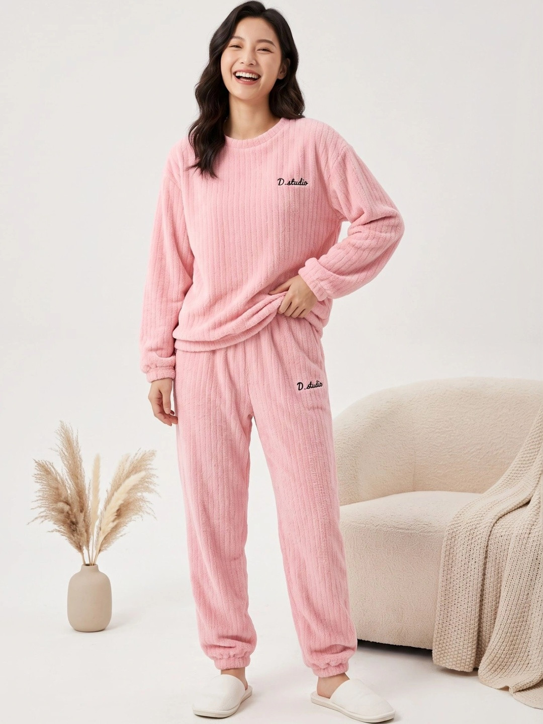 Lugo Women Striped Night suit
