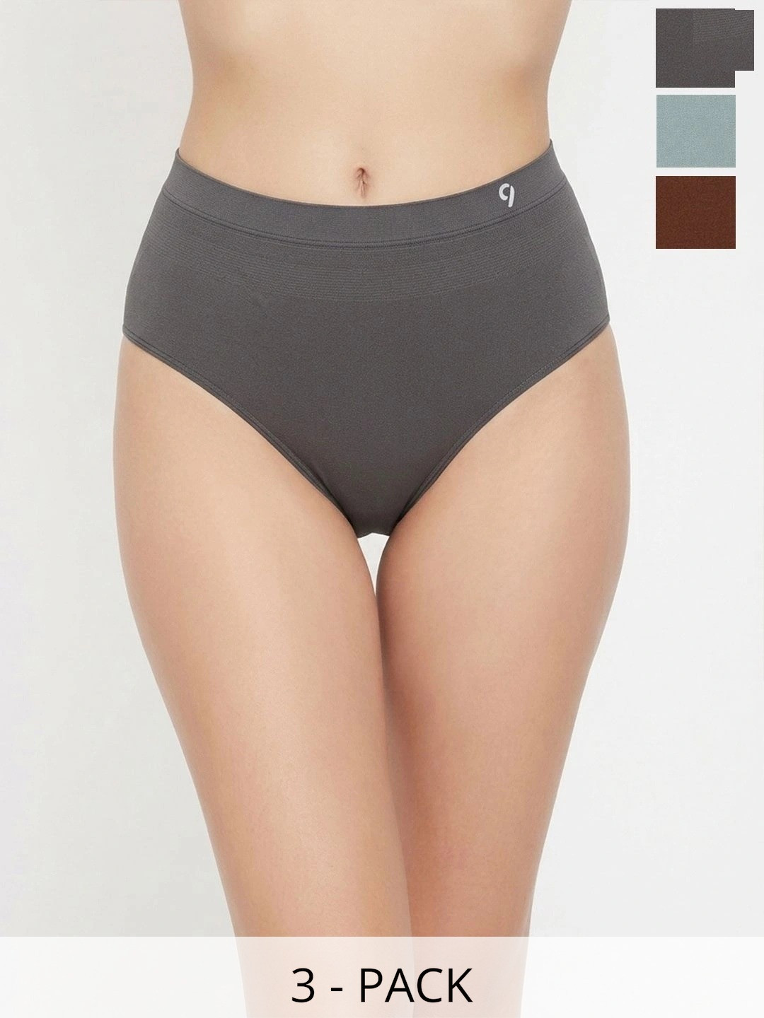 C9 AIRWEAR Women Pack of 3 Anti-Odour Seamless Assorted Basic Briefs