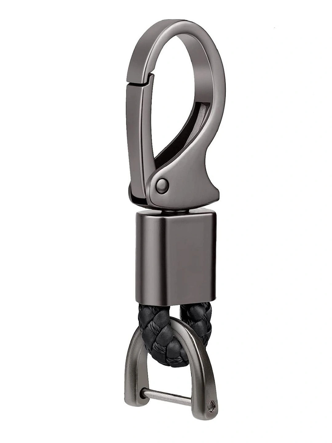 CONTACTS Braided Leather Strap Ring Key chain