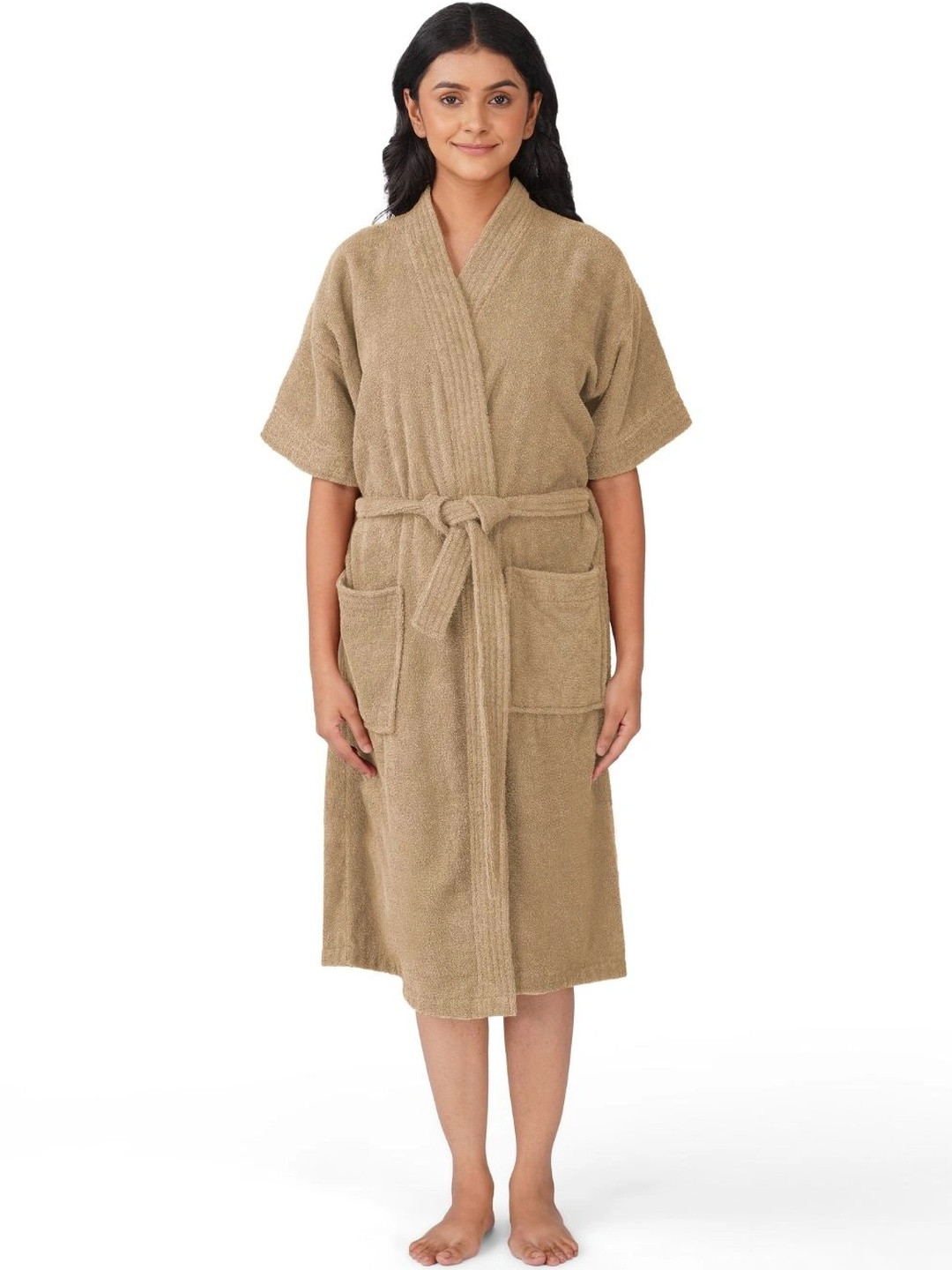 RANGOLI Women Noble Pure Cotton Bath Robe