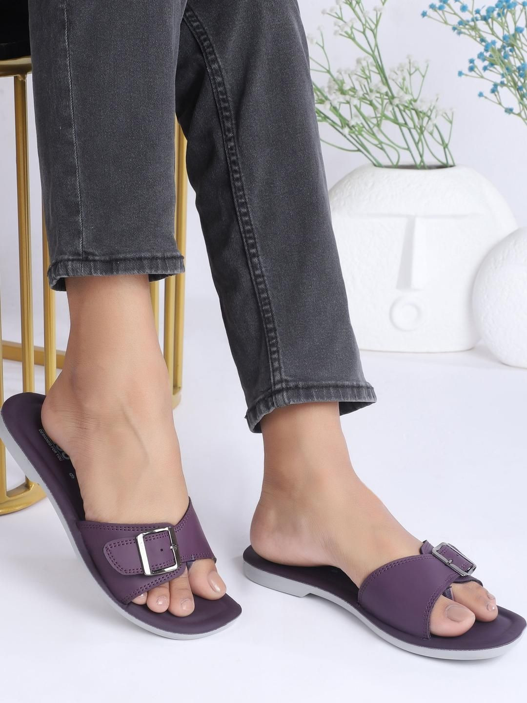 Ango Women Purple Sandals