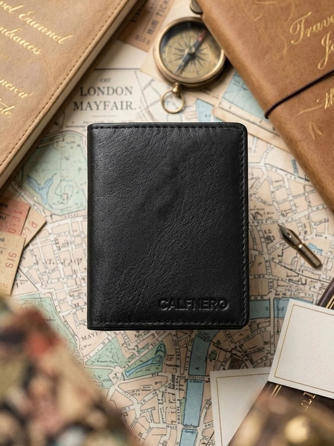 CALFNERO Unisex Leather Card Holder