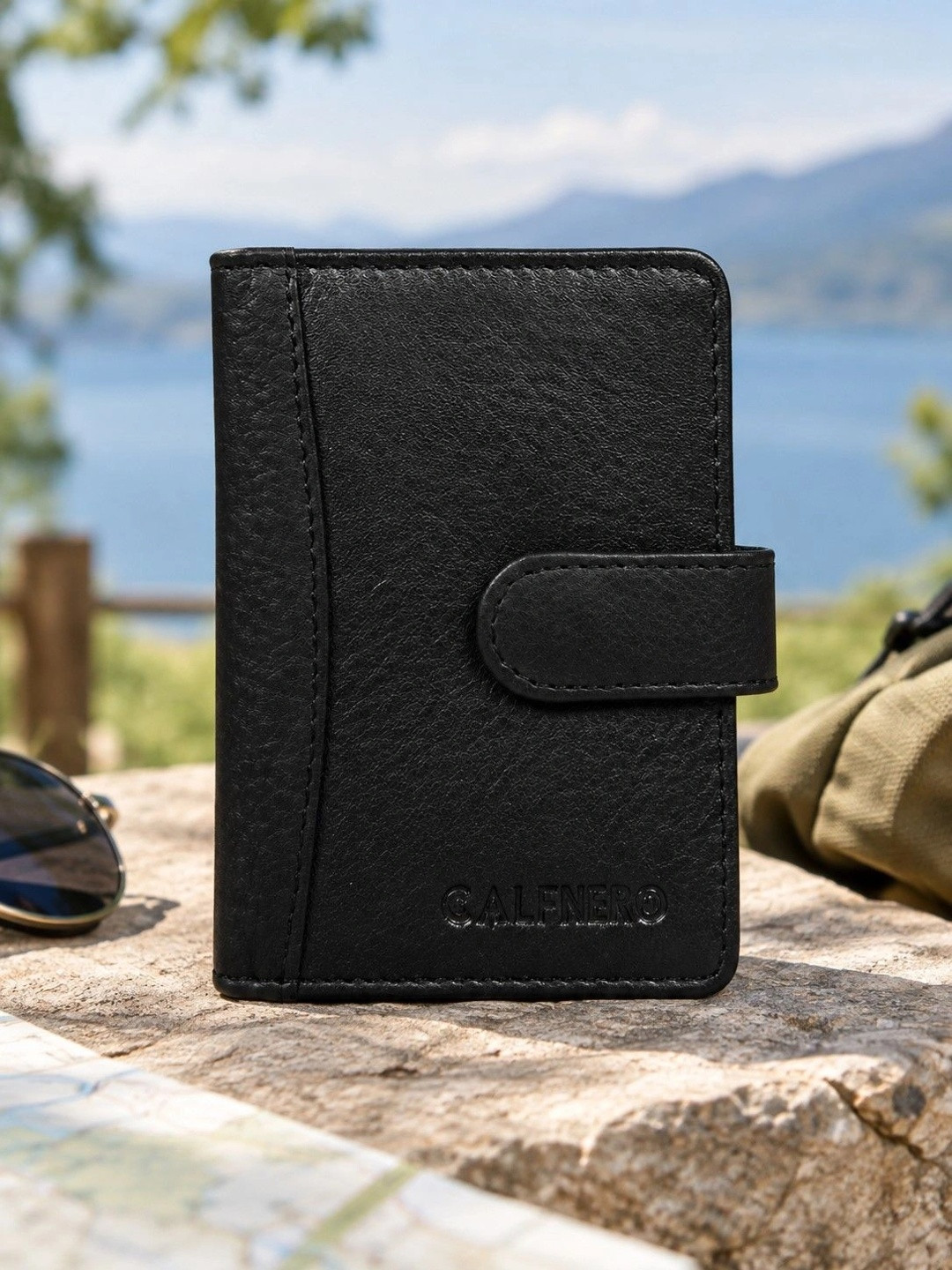 CALFNERO Unisex Leather Card Holder