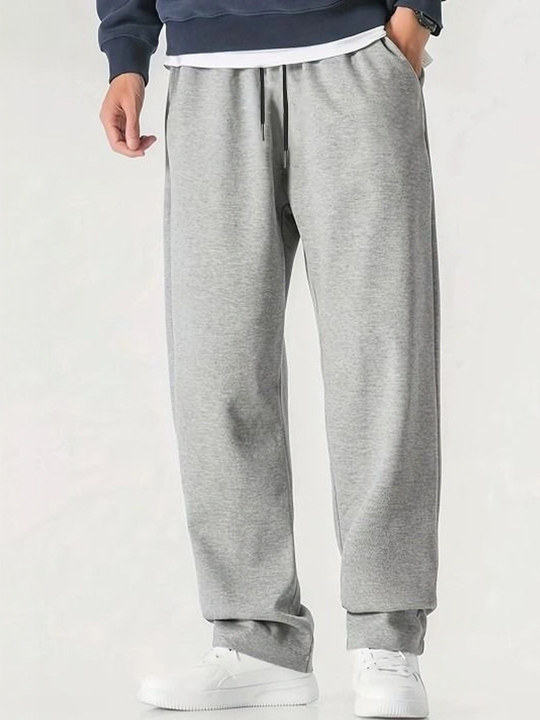 SYNZO Men Relaxed Easy Wash Trousers