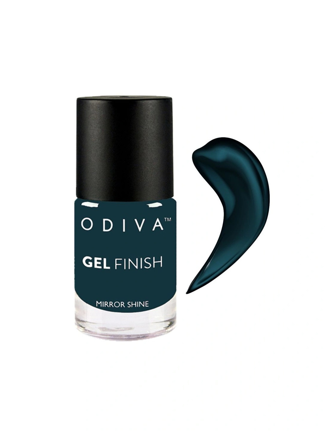 ODIVA Mirror Shine Forest Essentials Gel Finish Nail Polish - 11 ml Dark Green 022