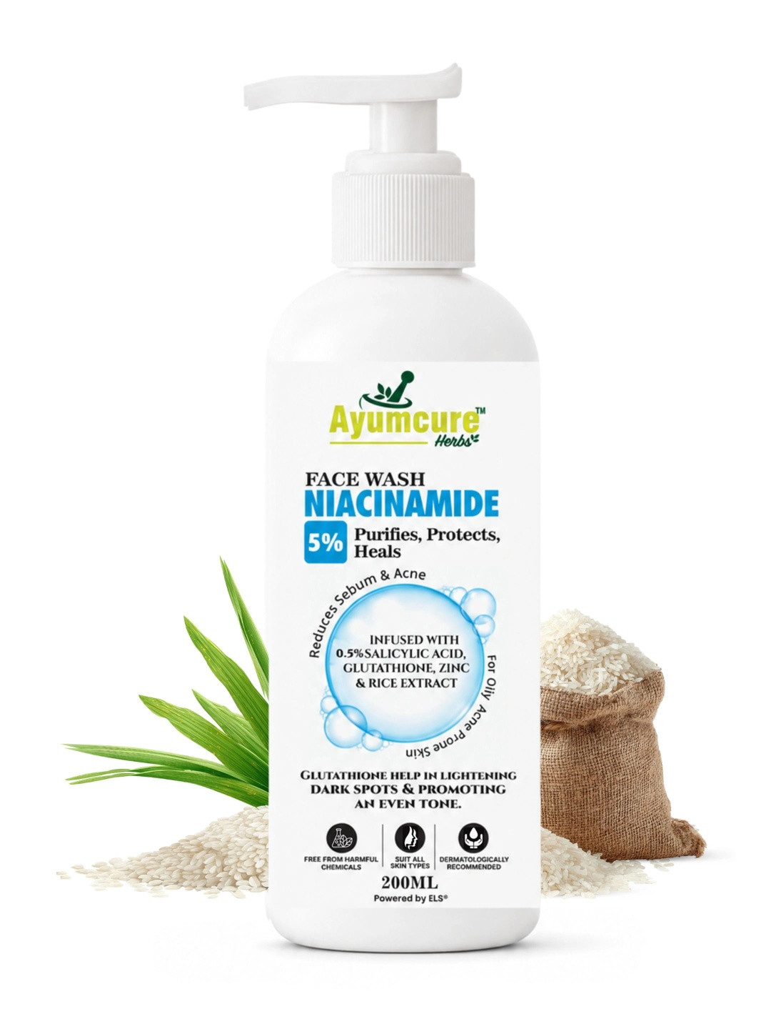 Ayumcure 5% Niacinamide Face Wash | Anti Acne Cleanser for Oily & Combination Skin