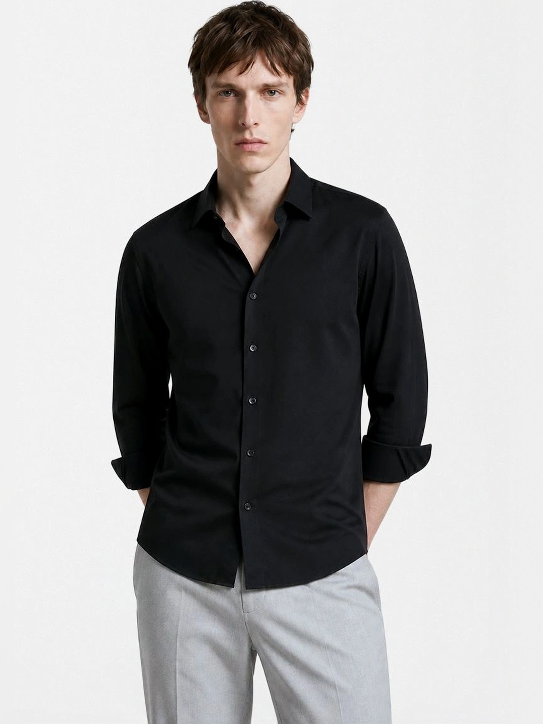 Snitch Men Slim Fit Casual Shirt - Image 1