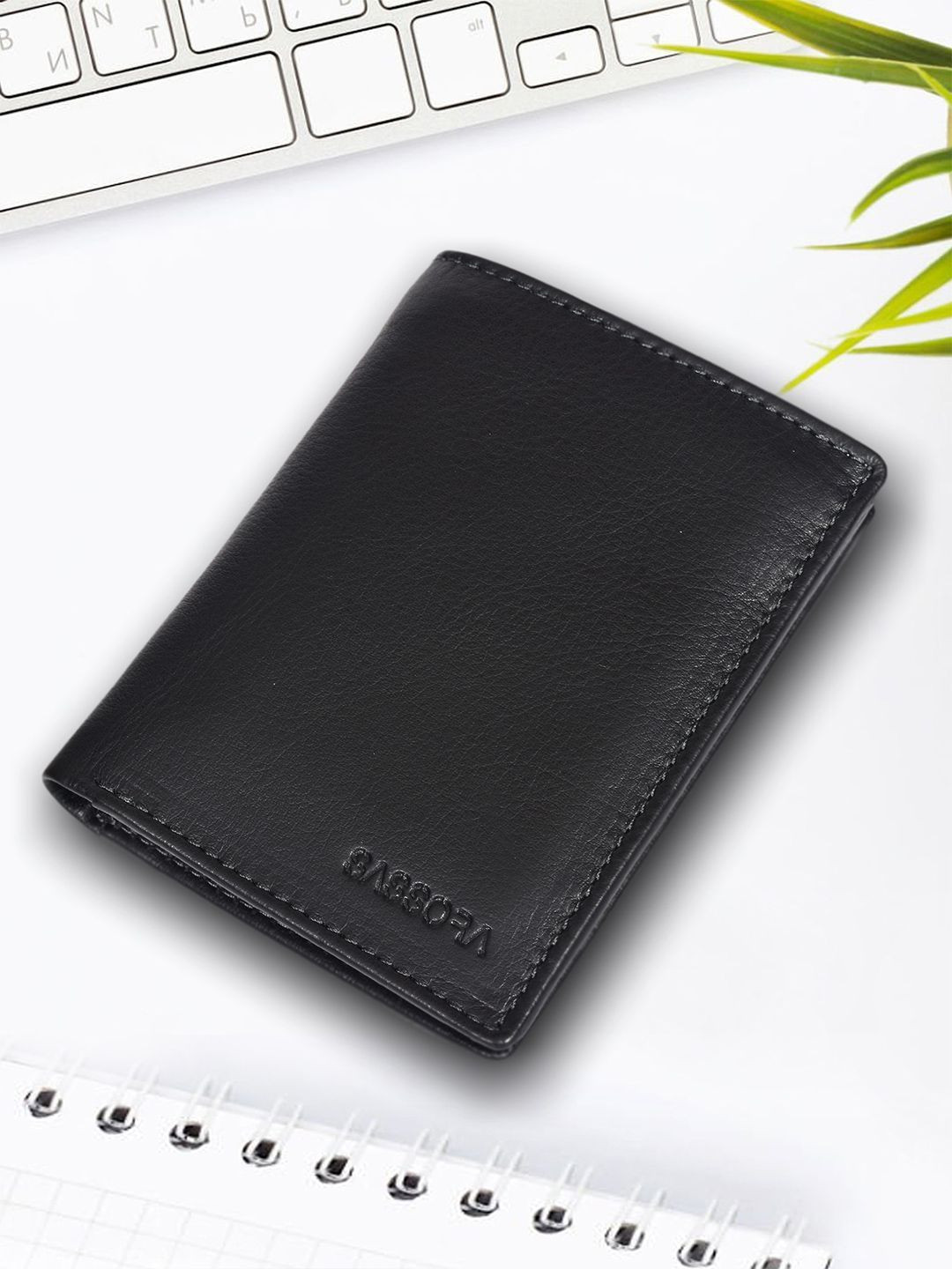 Sassora Unisex Leather Two Fold Wallet