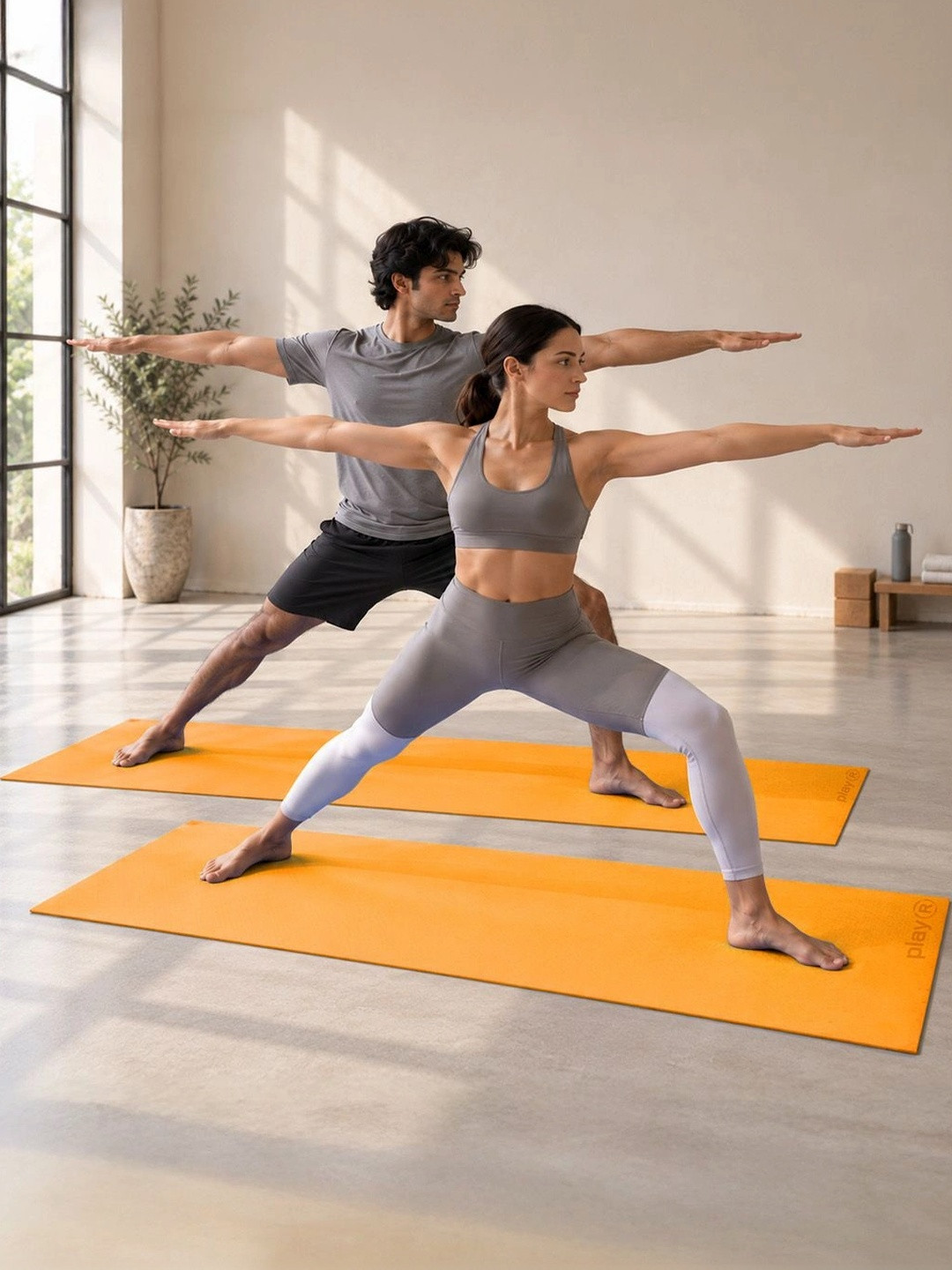 playR Lightweight & Anti-Slip Rectangular Yoga Mat