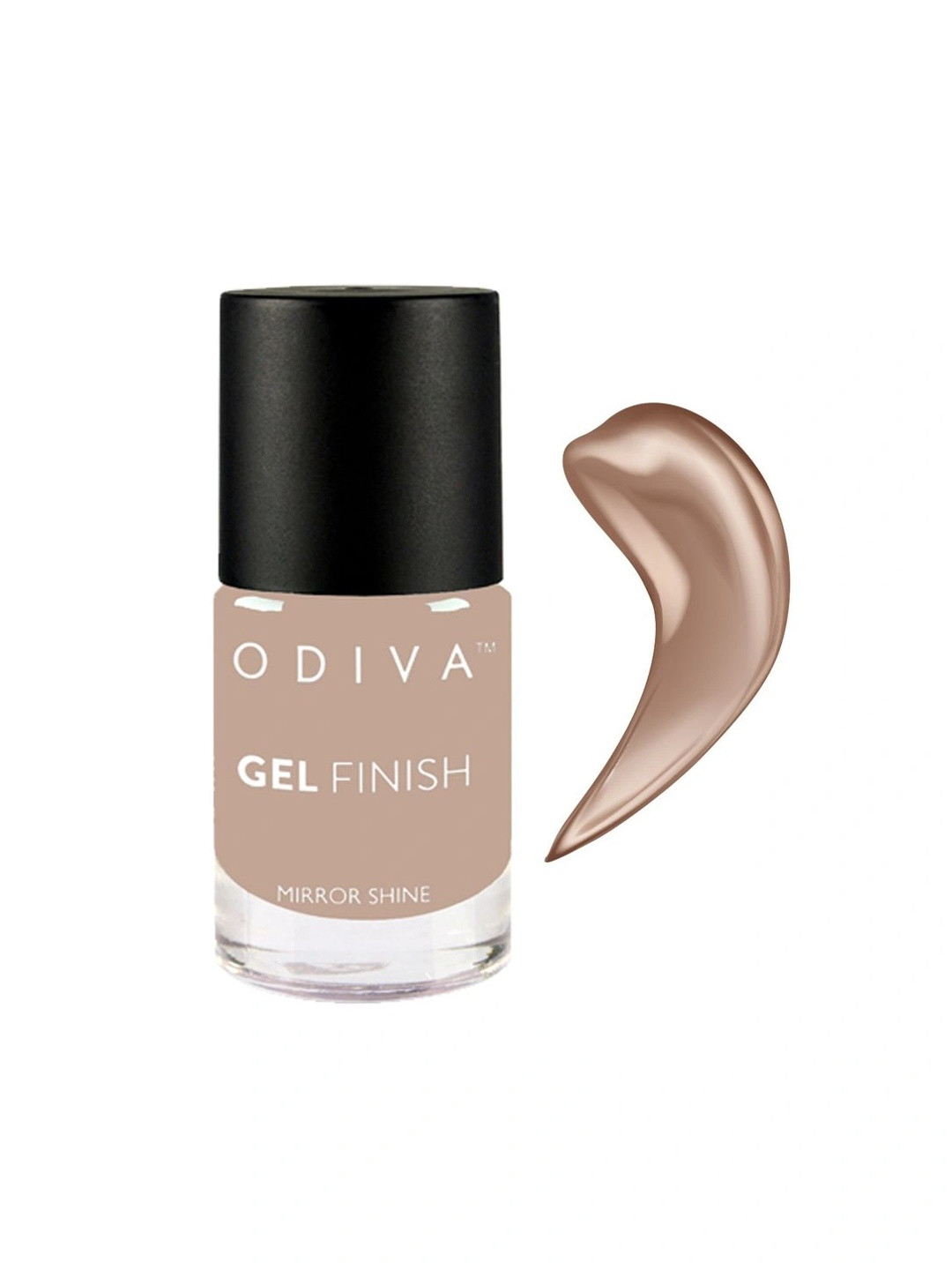 ODIVA Mirror Shine Gel Finish Long-Wearing Nail Polish 11ml - Tiramisu 45