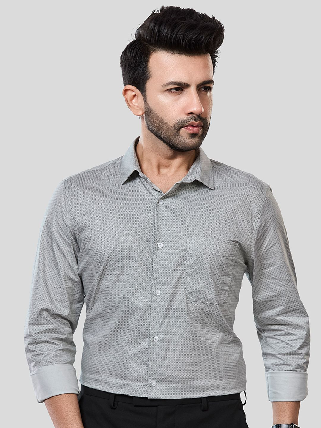 JONESBURG Slim Fit Pure Cotton Formal Shirt