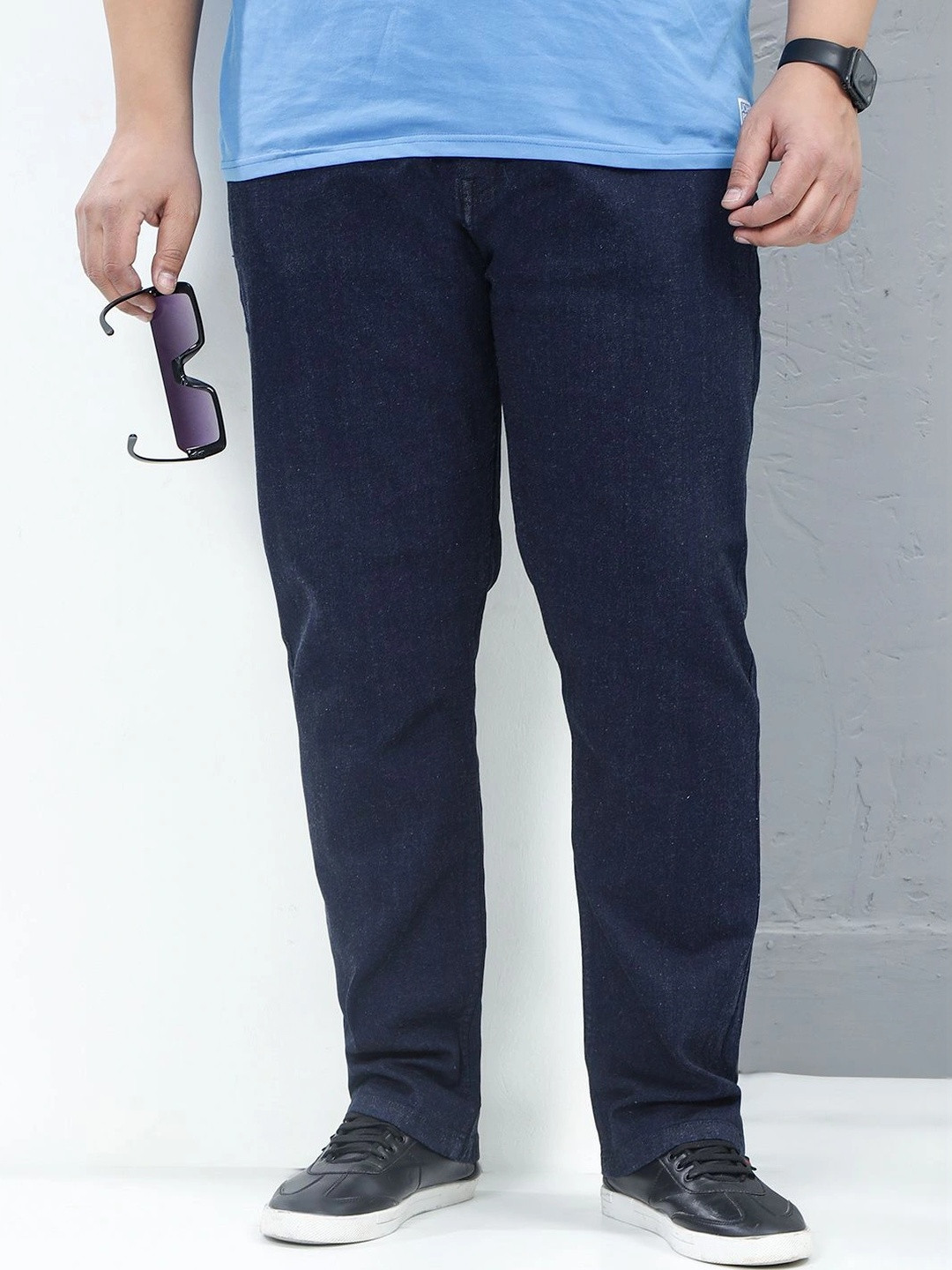John Pride Plus Size Men Regular Fit Mid-Rise Stretchable Jeans